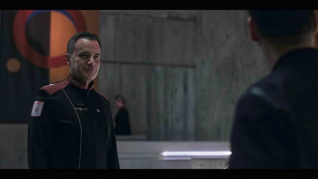 Screenshot of Tim DeKay as Admiral Sauveterre in season 5 episode 2 of The Expanse.